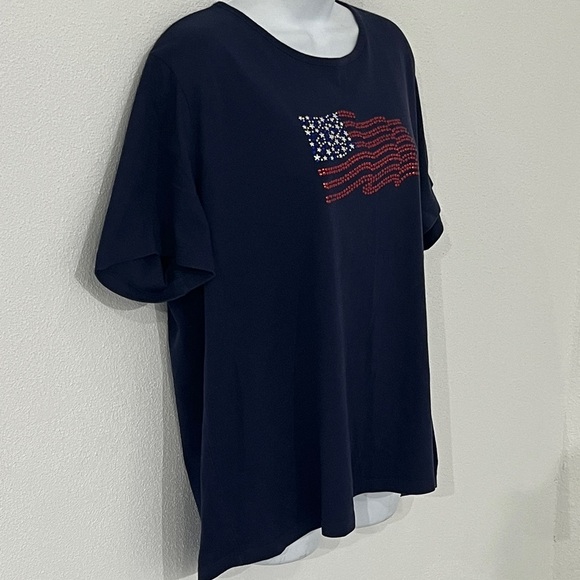 Coral Bay Patriotic Shirt Size 1X - Picture 2 of 5